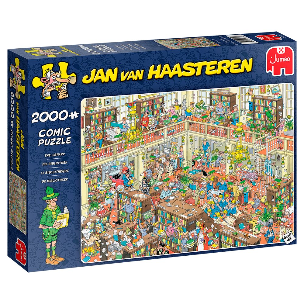 Jan van Haasteren Пазлы JUMBO 20030 Jan van Haasteren Die Bibliothek 2000 Teile Пазлы, 2000 Пазлыteile