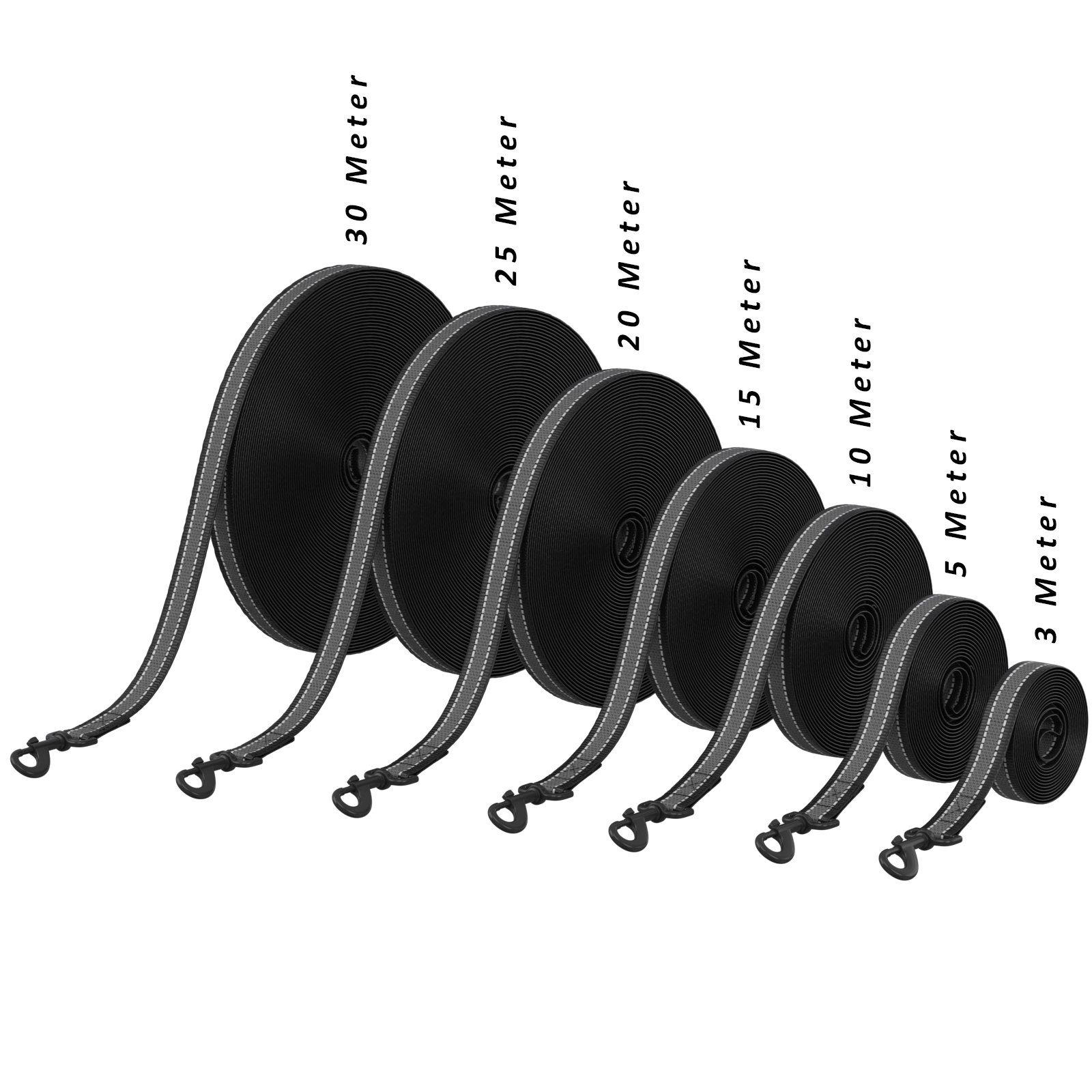 Wellgro Hundeleine Schleppleine Anti-Slip reflektierend