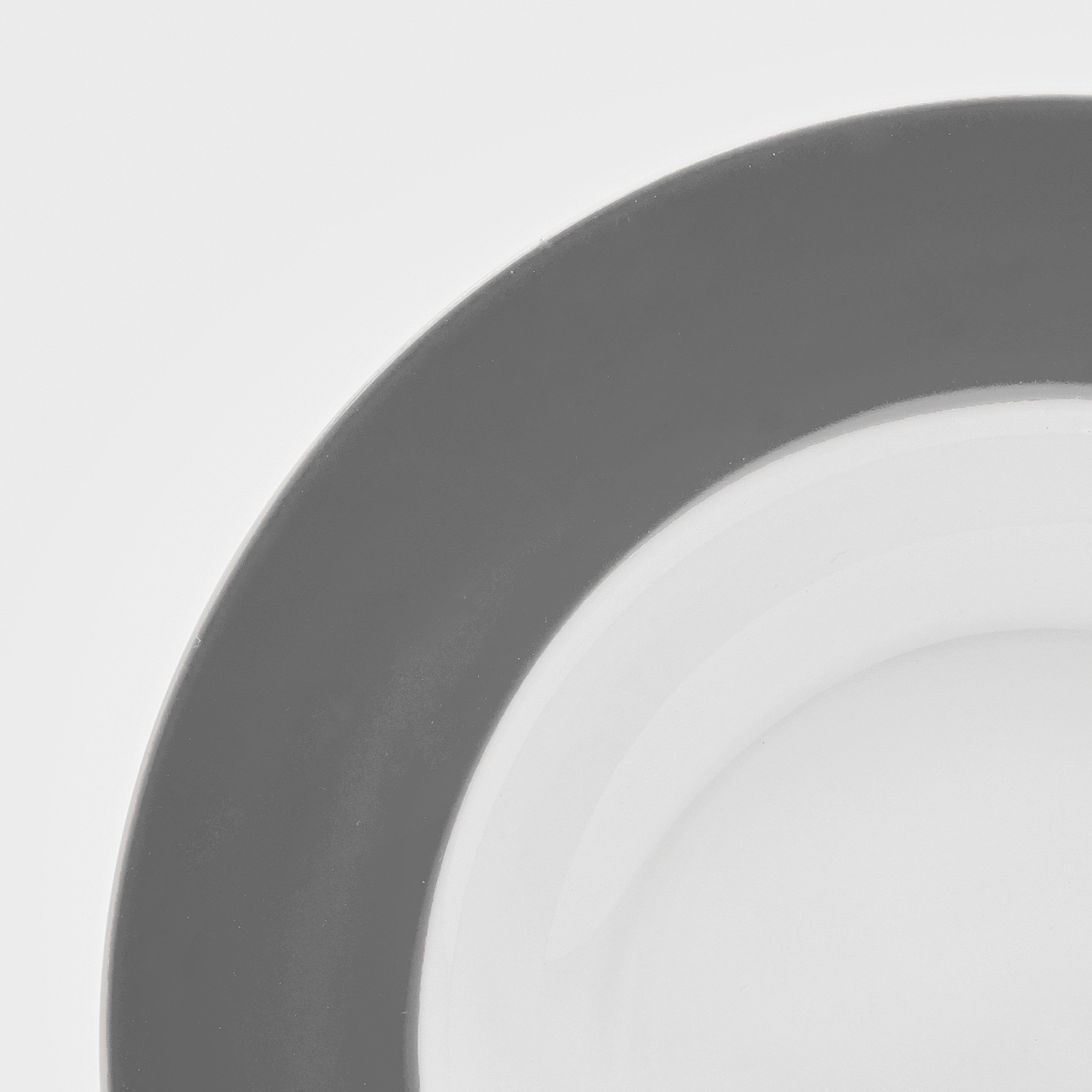 van Well Suppenteller Teller Set, Vario, (6 St), Porzellan, spülmaschinen- und mikrowellengeeignet, Ø 21,5 cm