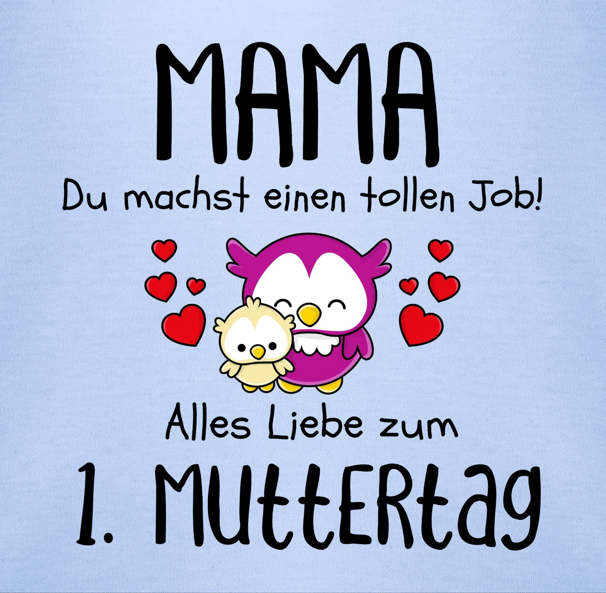 Muttertag 1 Muttertagsgeschenk Shirtracer T-Shirt - Mama Erster Babyblau 1.