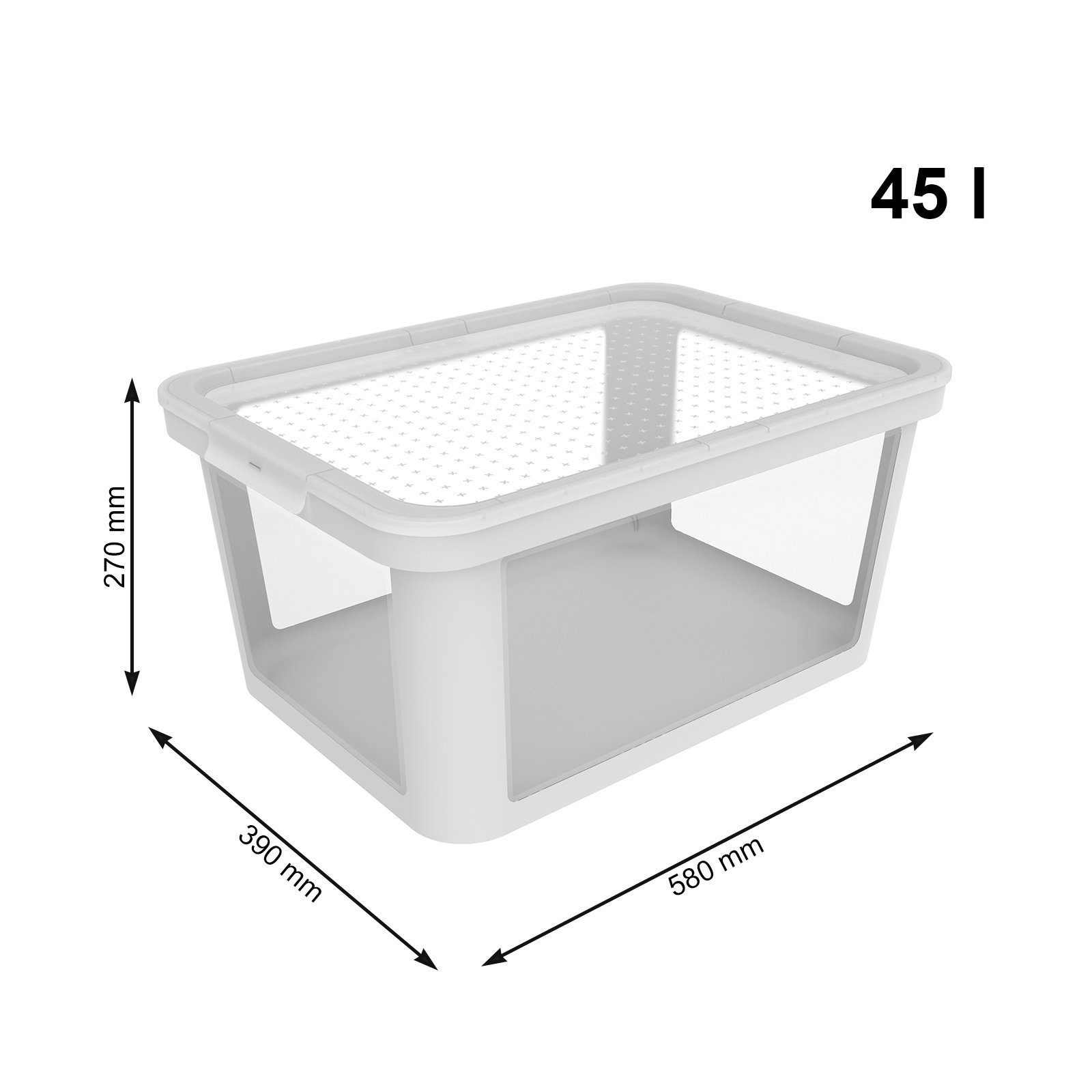 ROTHO Aufbewahrungsbox Albris Aufbewahrungsbox 45l mit günstig online kaufen