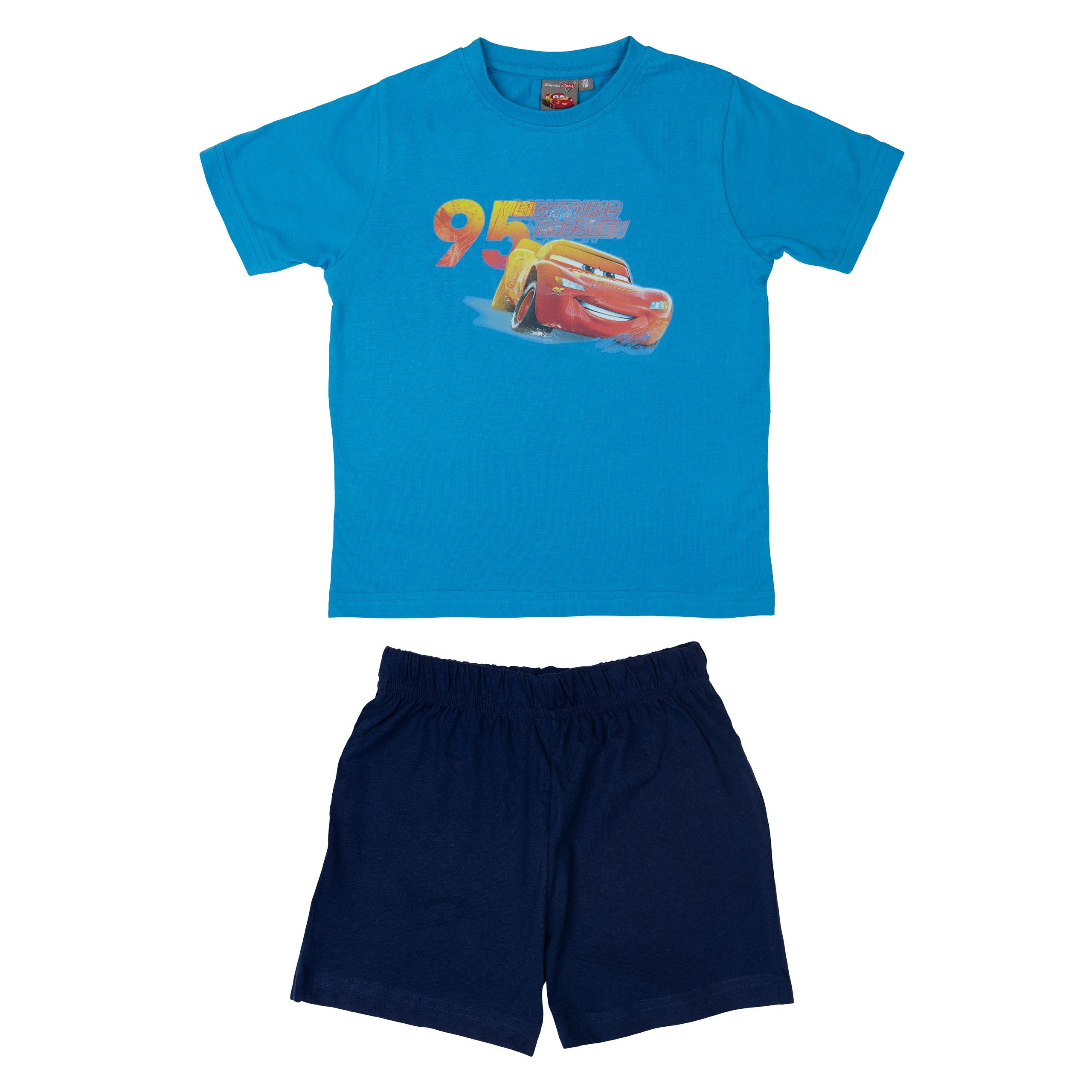 United Labels® Schlafanzug Disney Cars Schlafanzug Lightning Blau Jungen McQueen für 