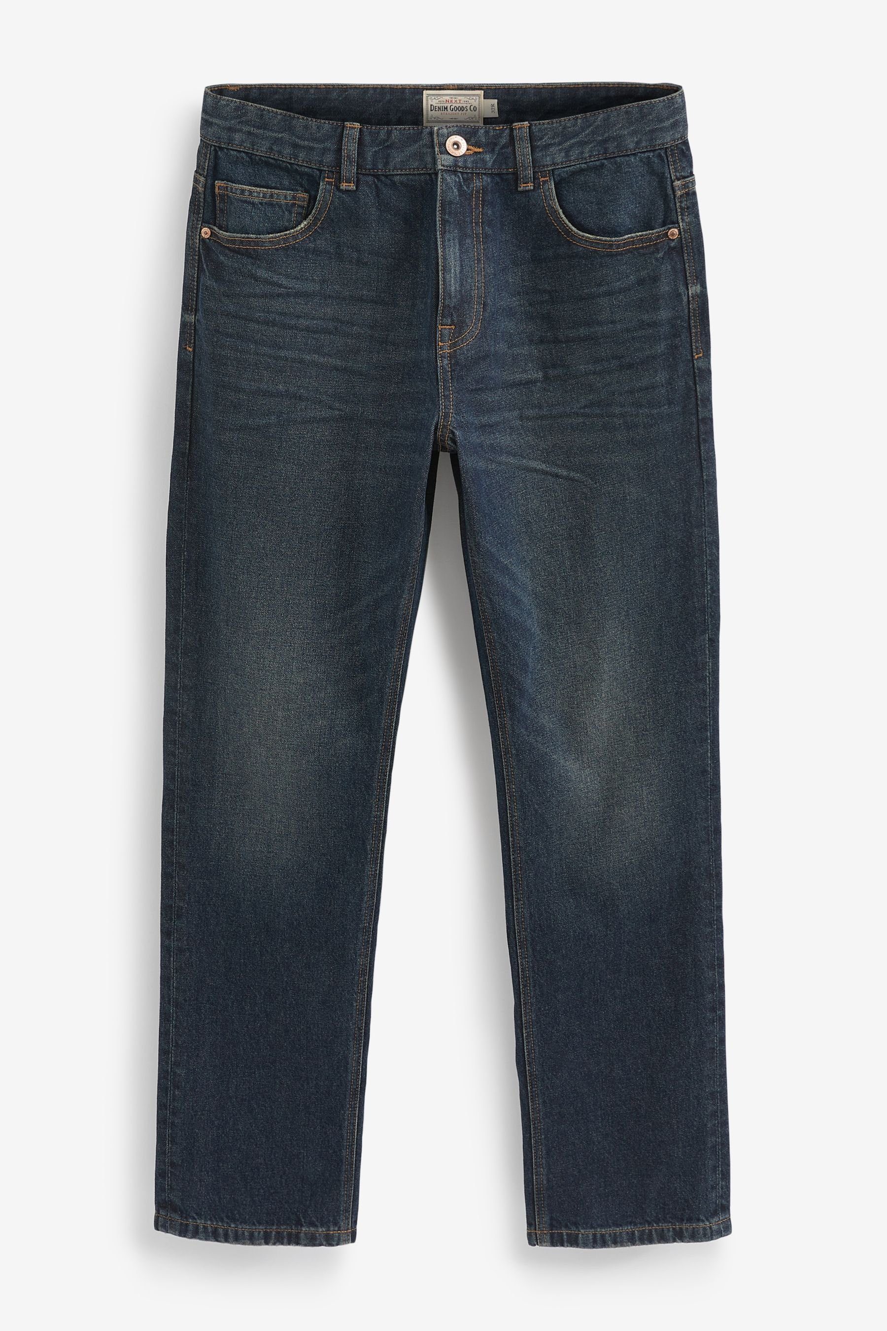 Next Straight-Jeans Authentische Straight Fit Jeans, 100 % Baumwolle (1-tlg günstig online kaufen