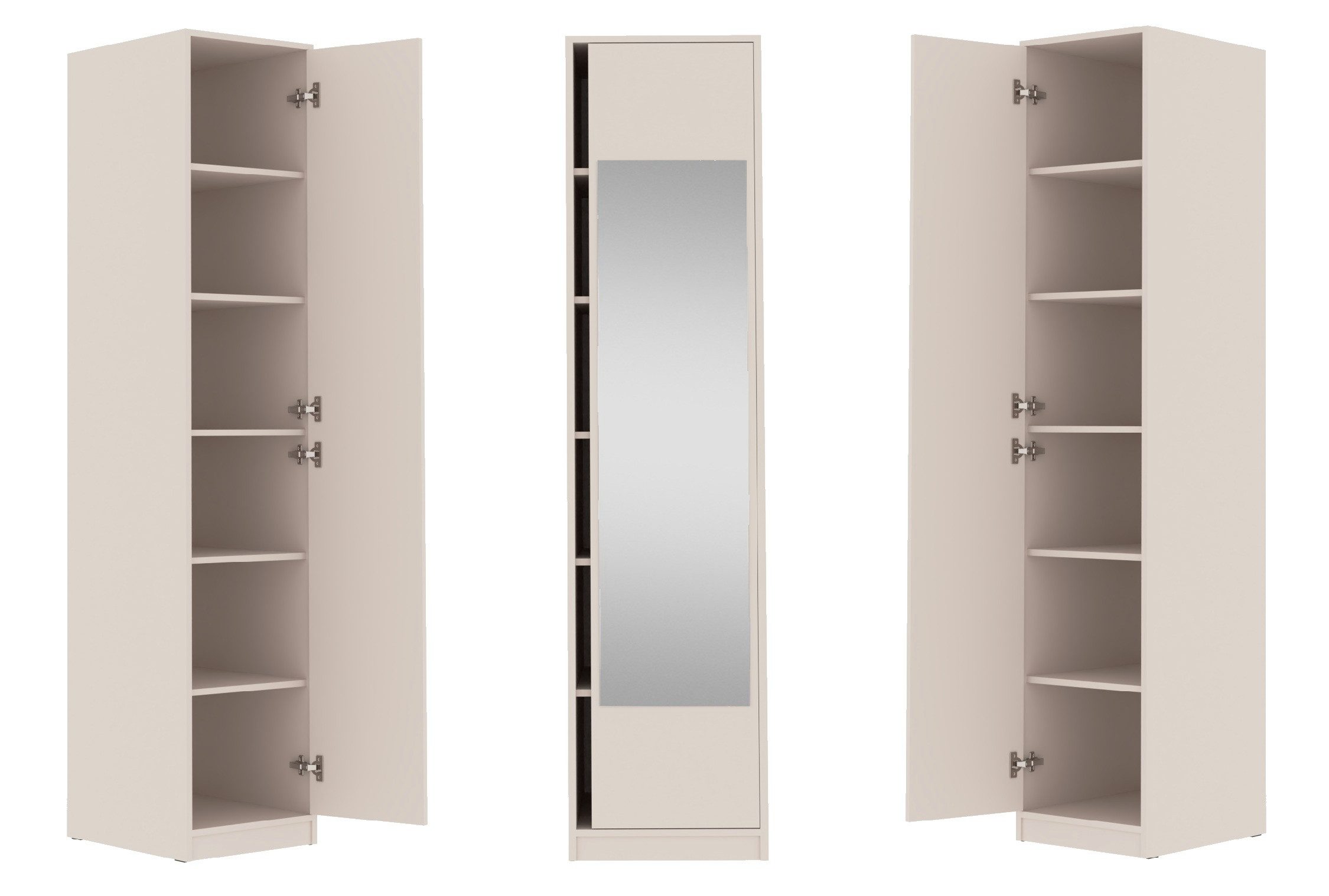 Marmex Möbel Spiegelschrank TRES 09C - Kleiderschrank, Schuhschrank, Regal, Garderobenschrank (1-St) Scharniere-Soft-Close, begehabarer Kleiderschrank, Ankleidezimmer