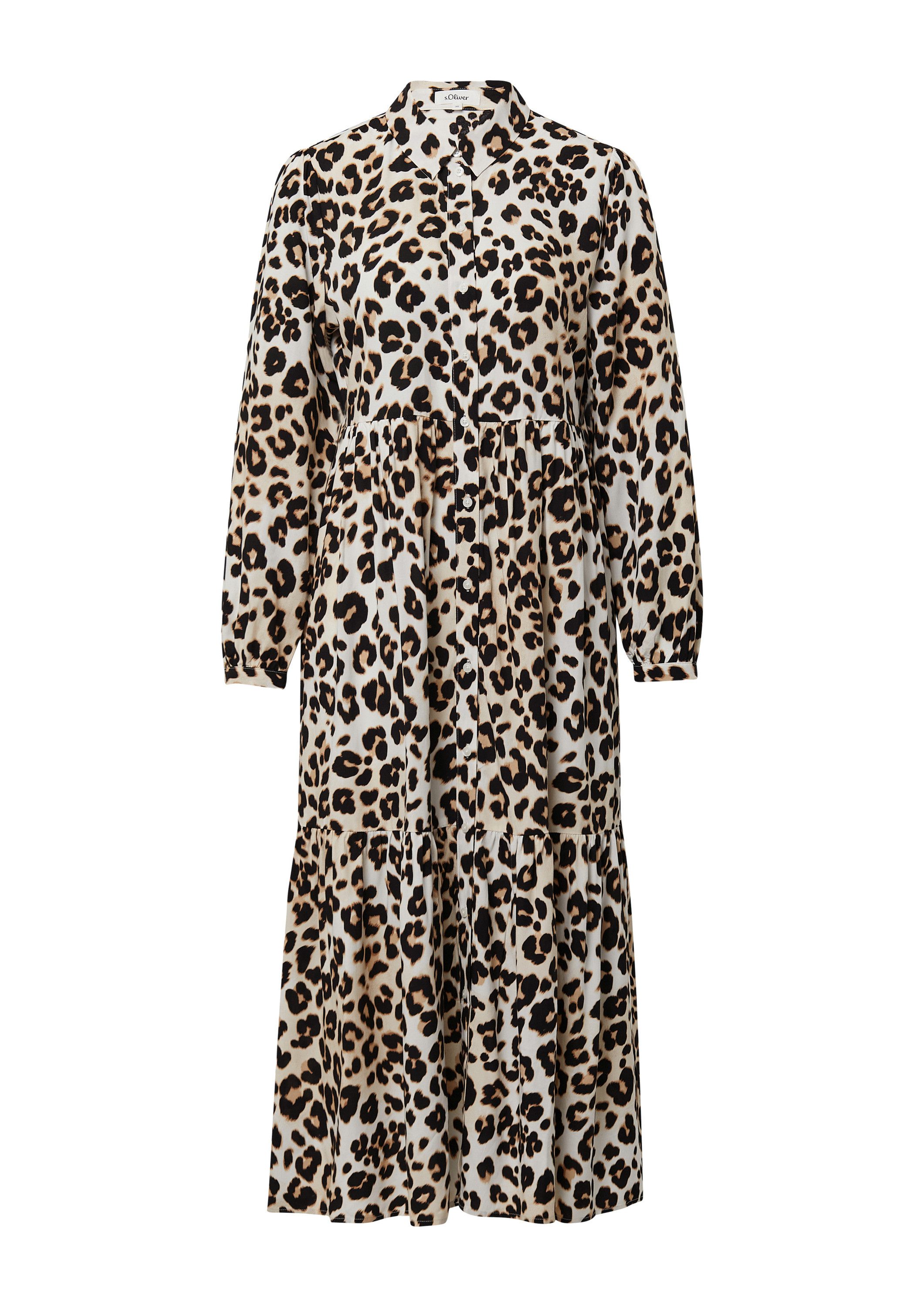 s.Oliver Midikleid Kleid Viskose-Kleid in Midi-Länge günstig online kaufen