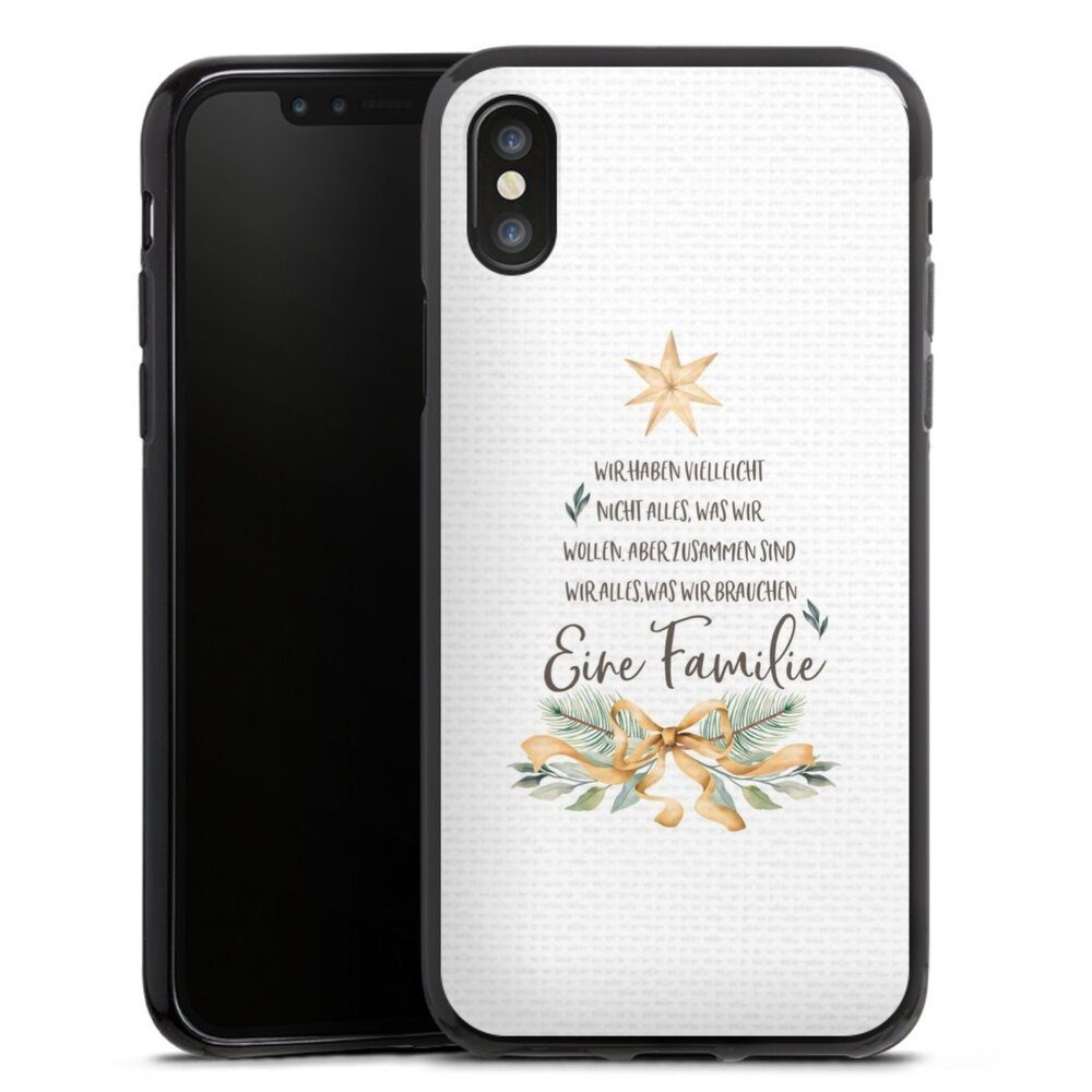 DeinDesign Handyhülle Eine Familie, Apple iPhone Xs Silikon Hülle Bumper Case Handy Schutzhülle