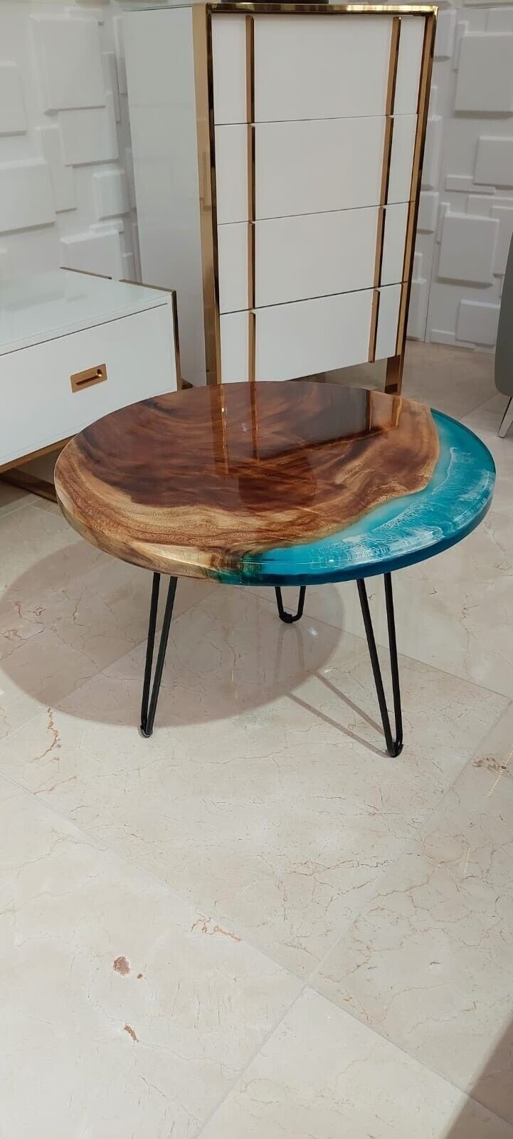 Harz Wohnzimmer Couchtisch Couchtisch Holz in Tisch Tische Sofort (Couchtisch), Made JVmoebel Möbel Handarbeit Europe