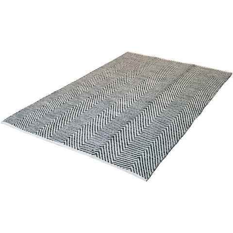 Teppich Enrear 490, calo-deluxe, rechteckig, Höhe: 7 mm, reine Baumwolle, Wohnzimmer