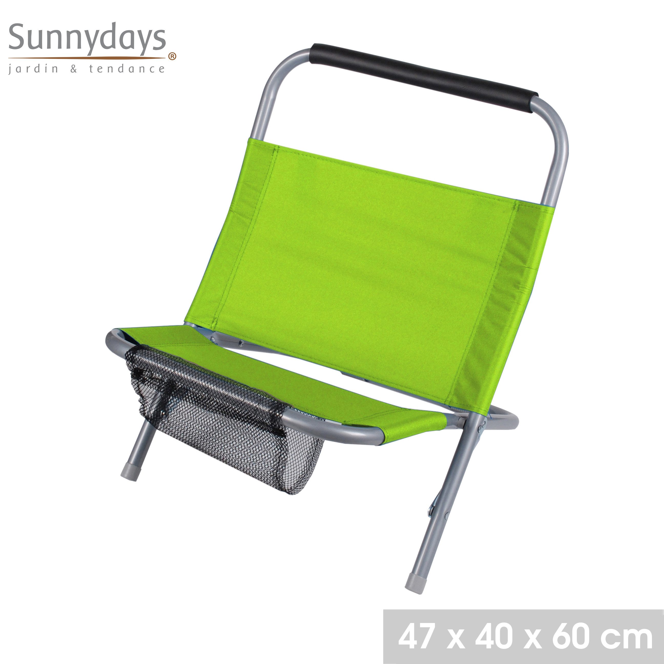 Sunnydays Campingstuhl Strandstuhl Klappstuhl Strandliegestuhl LE günstig online kaufen