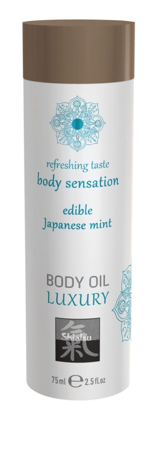 Shiatsu Gleit- & Massageöl 75 ml - SHIATSU Edible body oil Japanese Mint 75ml