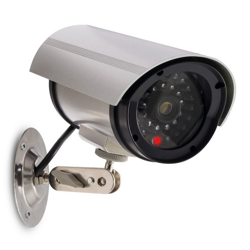 Dummy Attrappe überwachungskamera IP Kamera mit IR LEDs CCTV Outdoor Wasserdicht