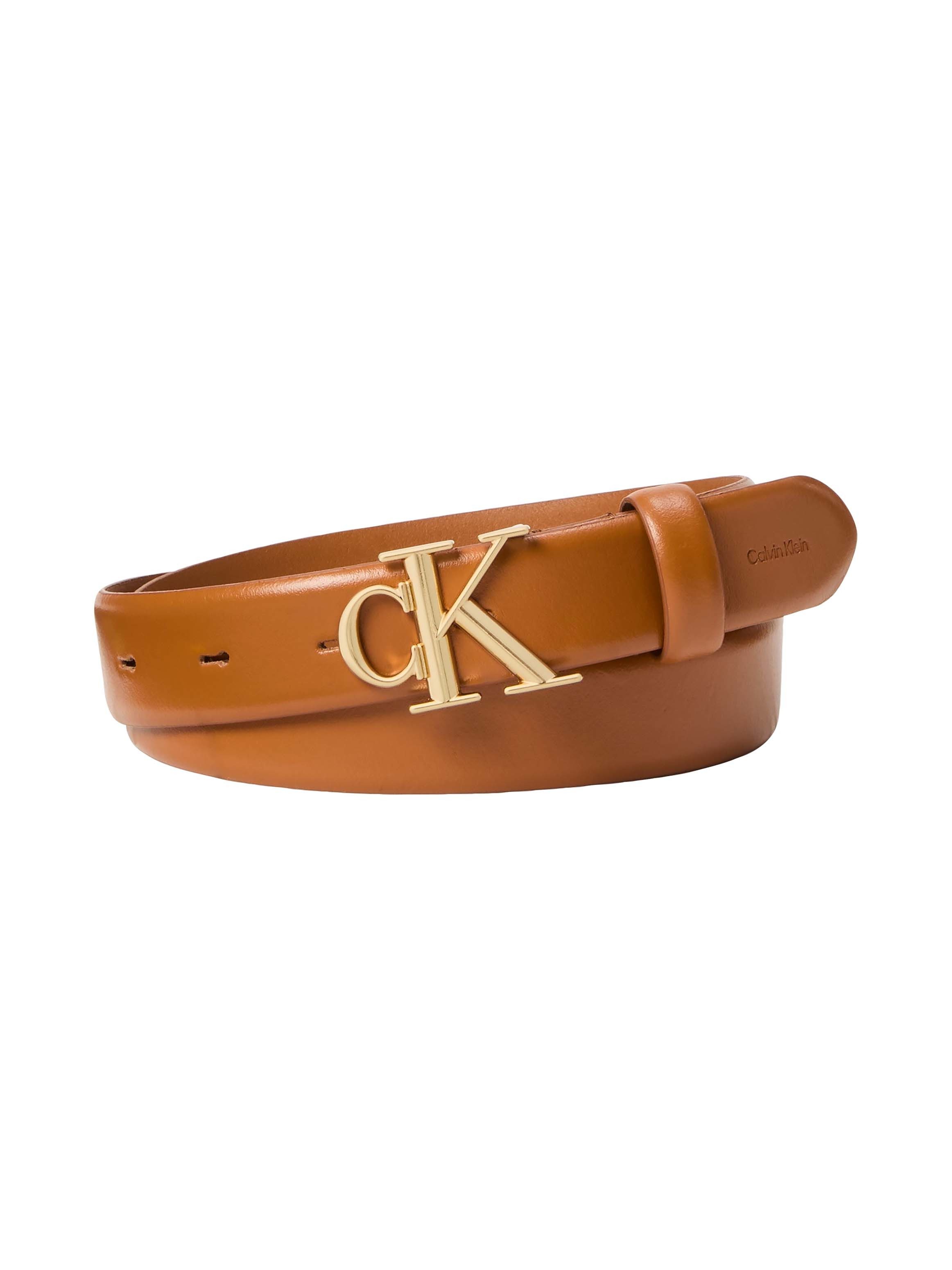 Calvin Klein Ledergürtel ROUND CK BUCKLE 30MM BELT SMOOTH Größenverstellbar günstig online kaufen