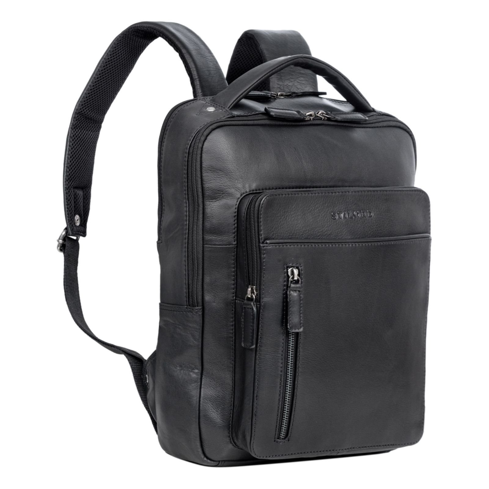 Notebook-Rucksack "Tory" Leder Laptoprucksack 13 - 14 Zoll Herren Damen