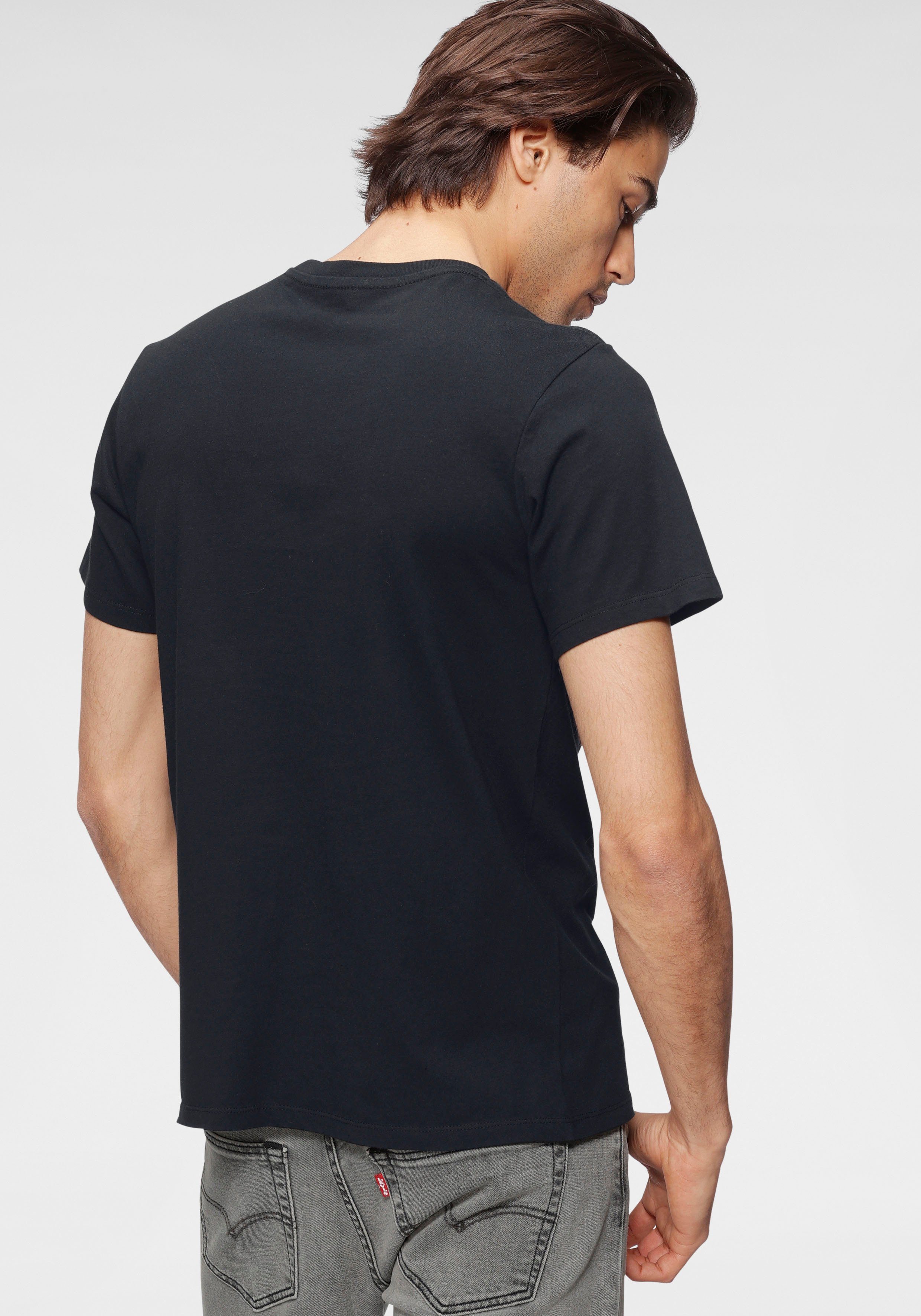 T-Shirt Logoprint Levi's® mit großem schwarz