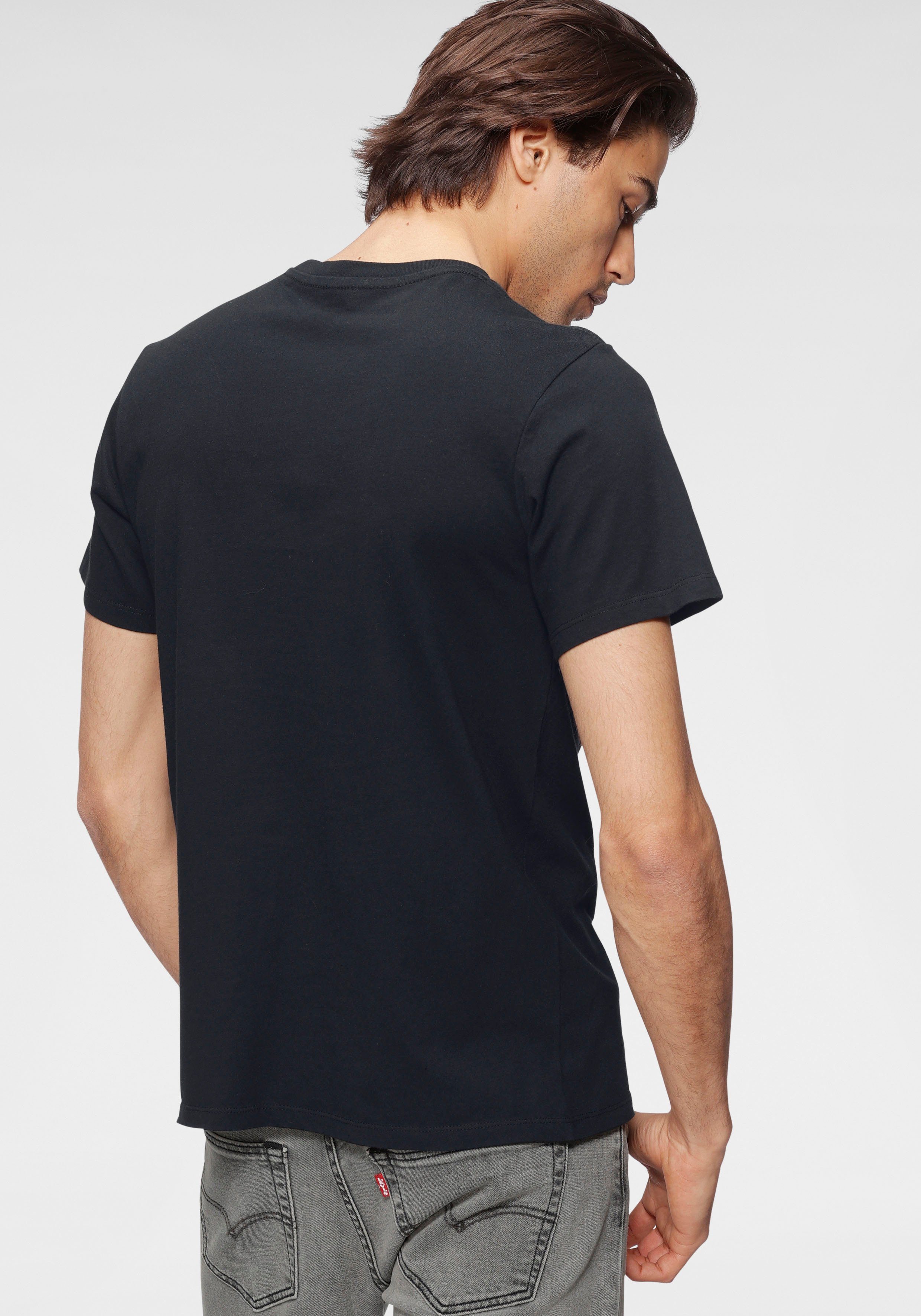 Levi's® T-Shirt mit großem schwarz Logoprint