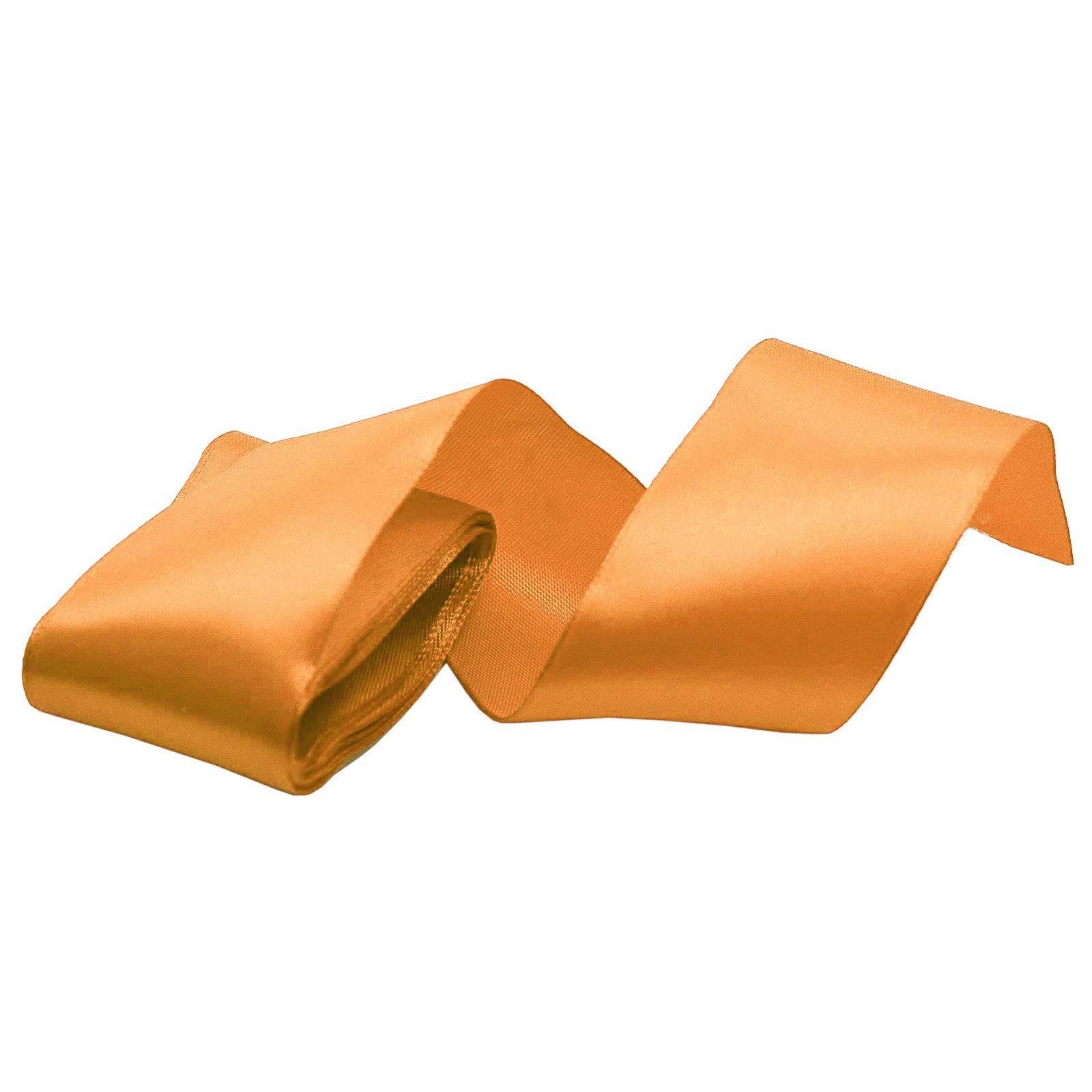 maDDma Geschenkband 3m Satinband 50mm Dekoband Geschenkband, orange