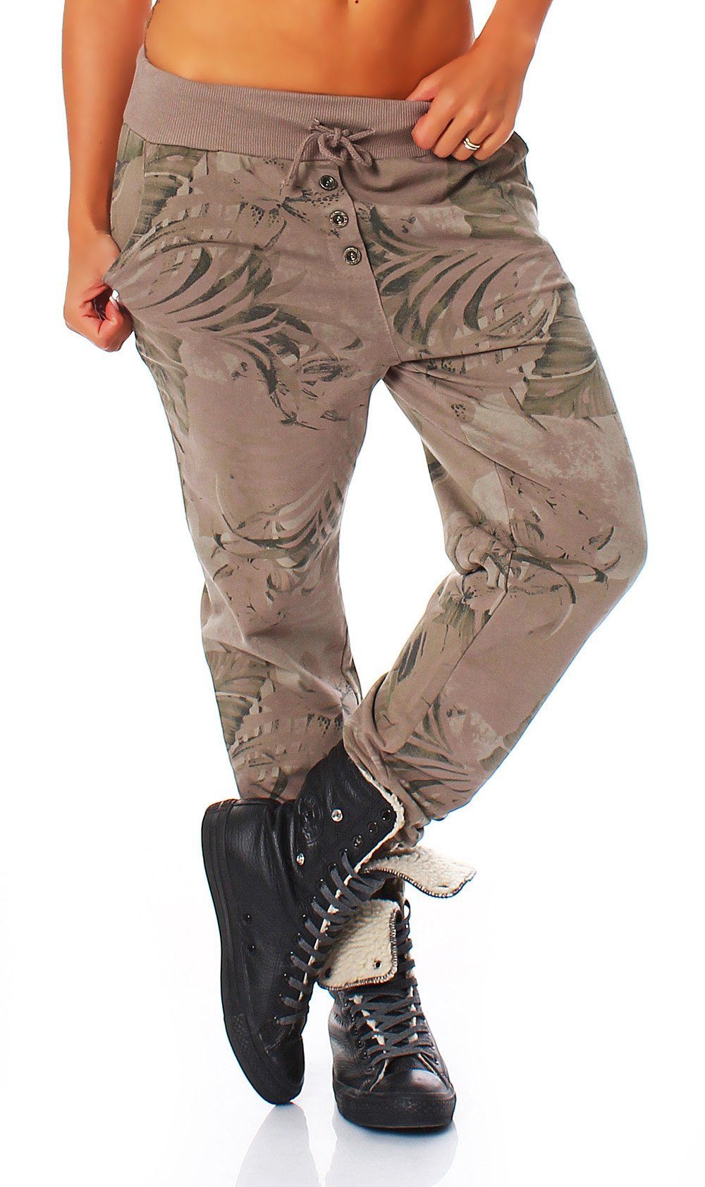 fashion mit Jungelprint than fango malito more 83728 Jogginghose Sweatpants