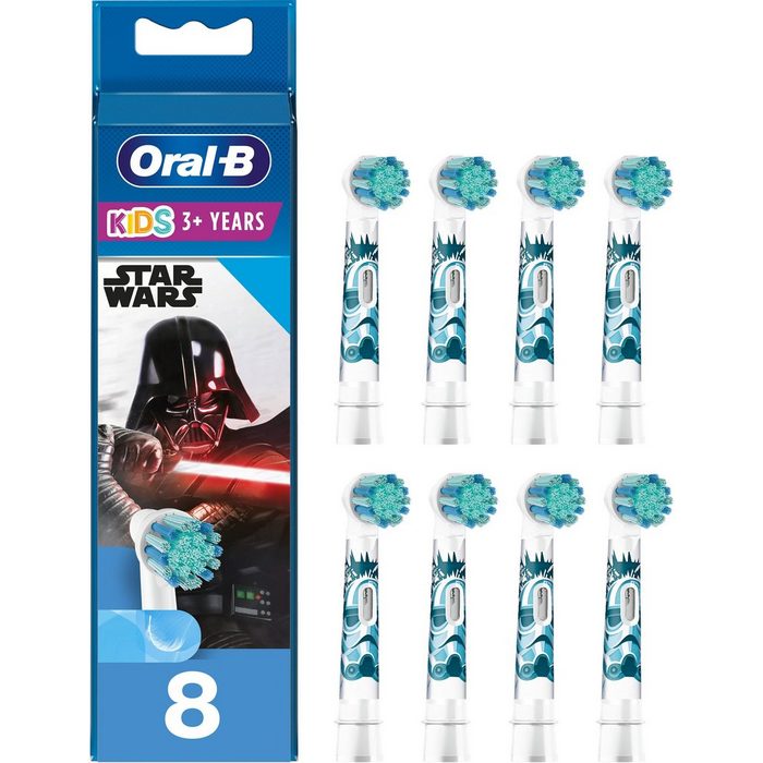 Oral B Aufsteckbürsten Kids Star Wars extra weiche Borsten ab 3 Jahren Design kann variieren 8 Stück