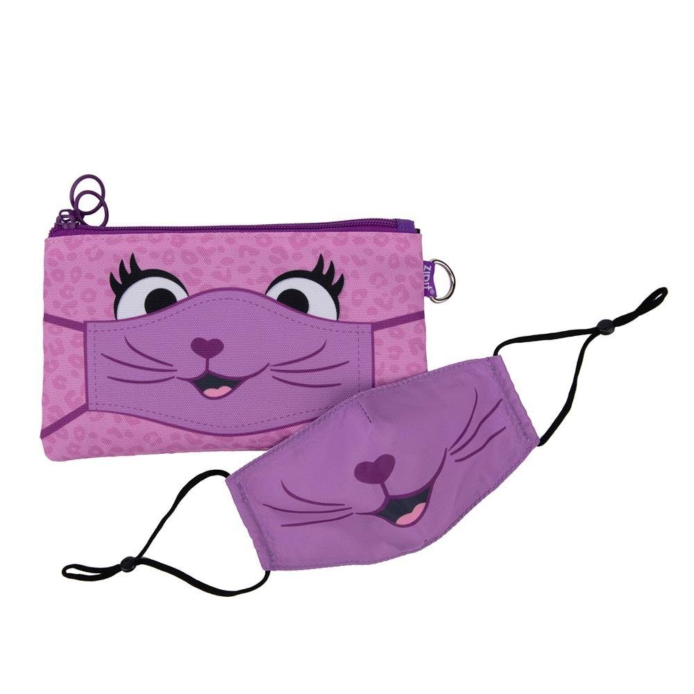ZIPIT Etui Face-It Taschen-Set Pink Kreatur, Aufbewahrungstasche, mit  Mundschutz, Maske aus atmungsaktivem Stoff, Federtasche, Schüleretui,  Stiftetasche, Stiftemäppchen, Tasche für Stifte
