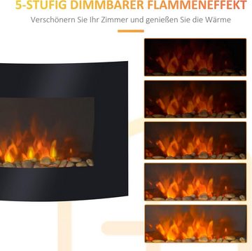 DOTMALL Heizungsverkleidung Elektroheizer mit Flammeneffekt „EFE 2018“ 1800 W Schwarz
