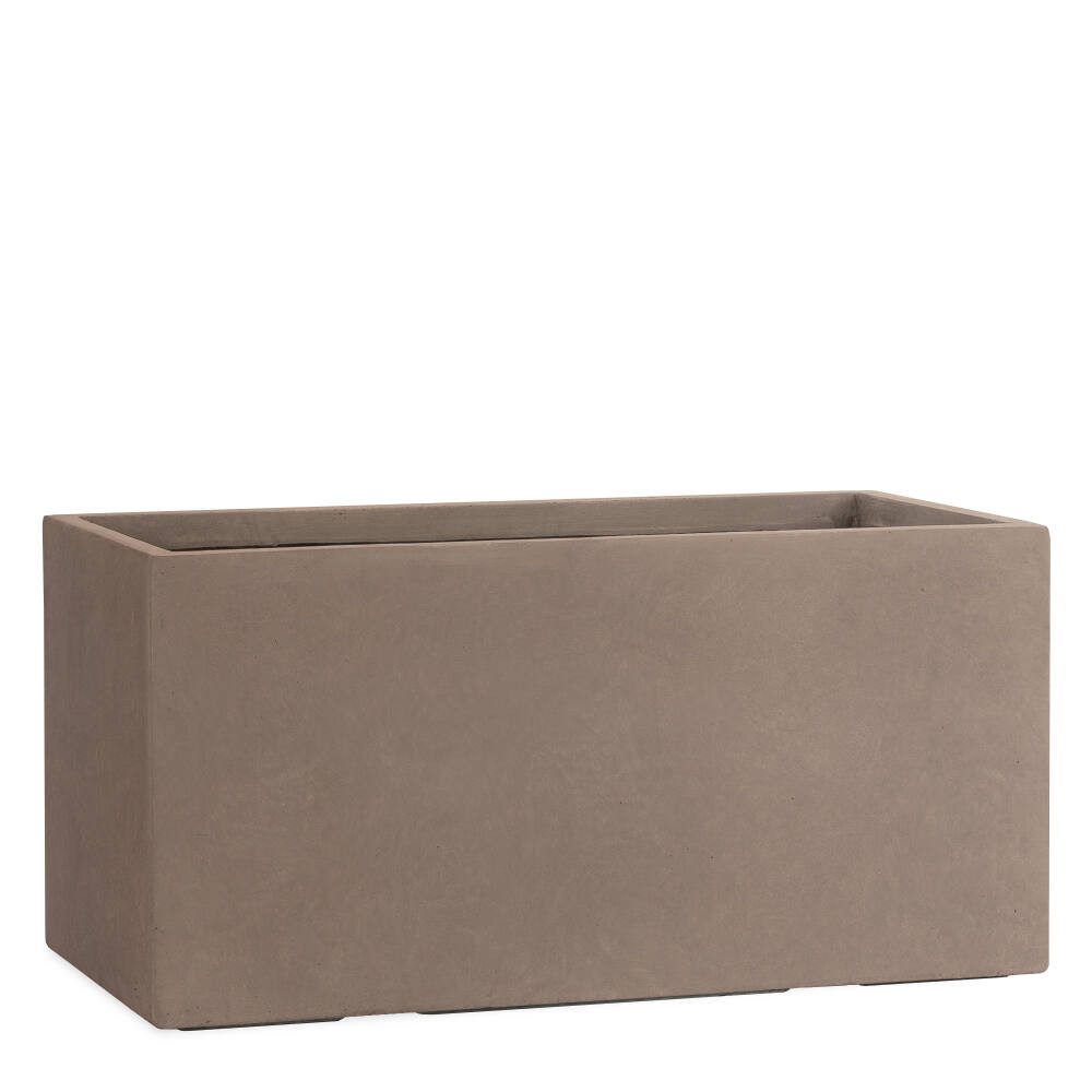 Pflanzwerk® Pflanzkübel TUB Premium Fiberglas Blumenkübel Frostbeständig mit Lotus-Effekt, Fiberglas - Handgefertigt - Rechteckig - Frostbeständig