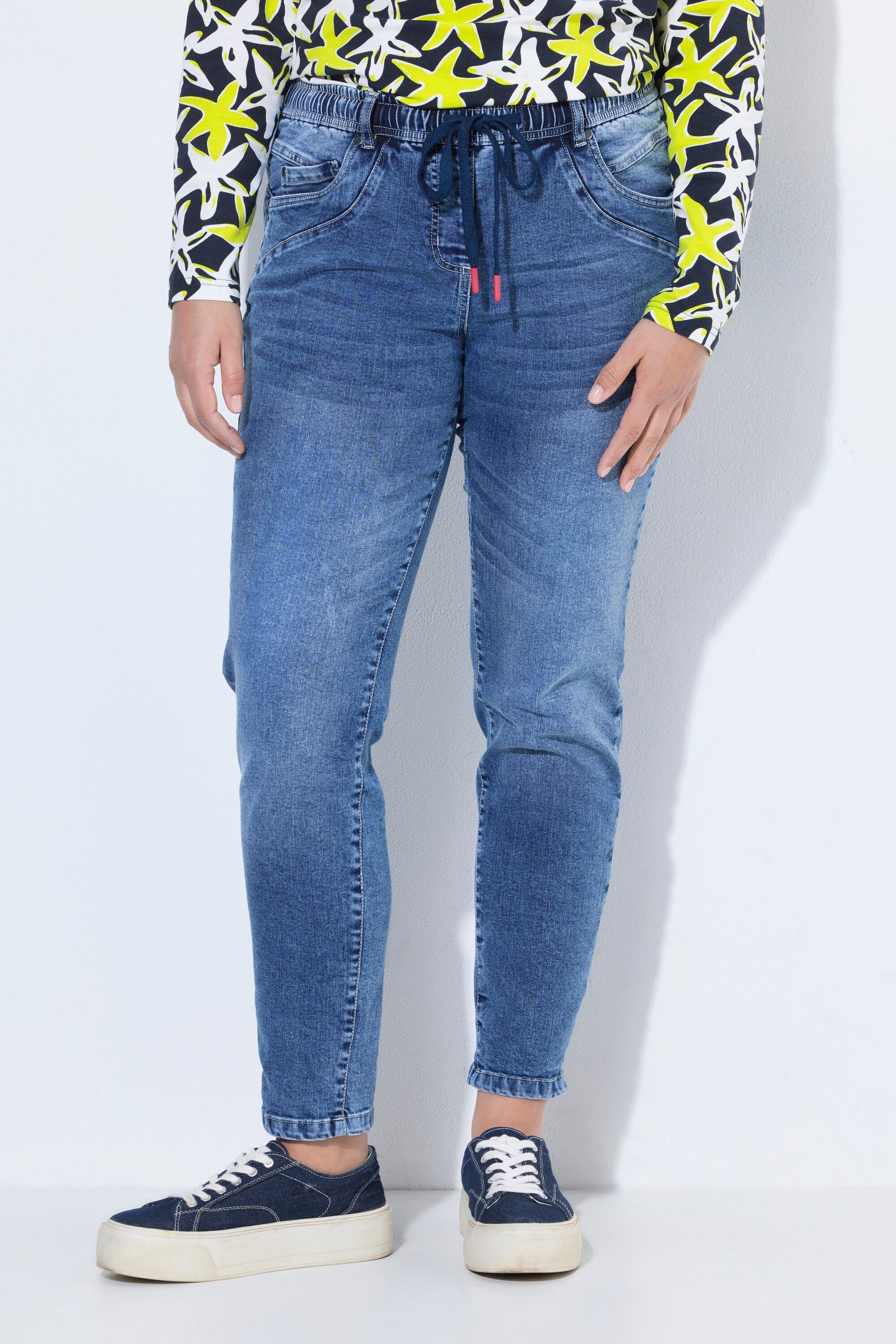Laurasøn Röhrenjeans Slim-Jeans Elatischer Bund