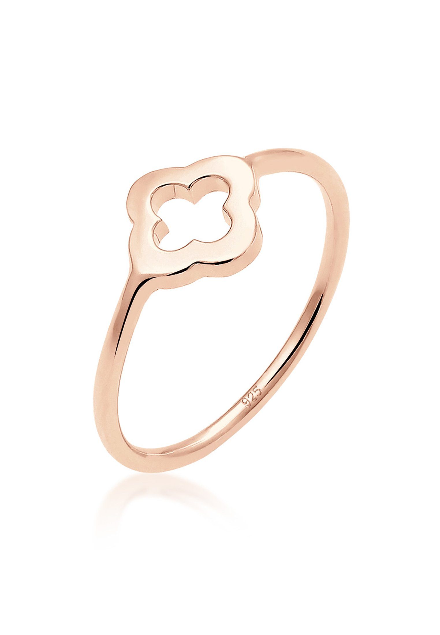 Elli Fingerring Kleeblatt Glücksbringer Luck 925 Sterling Silber, Kleeblatt günstig online kaufen