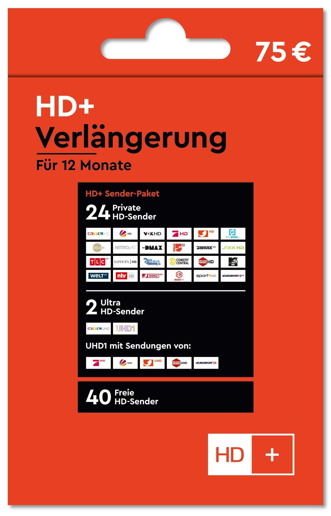 HD Plus HD+ Verlängerung für 12 Monate HD+ HD+-Modul