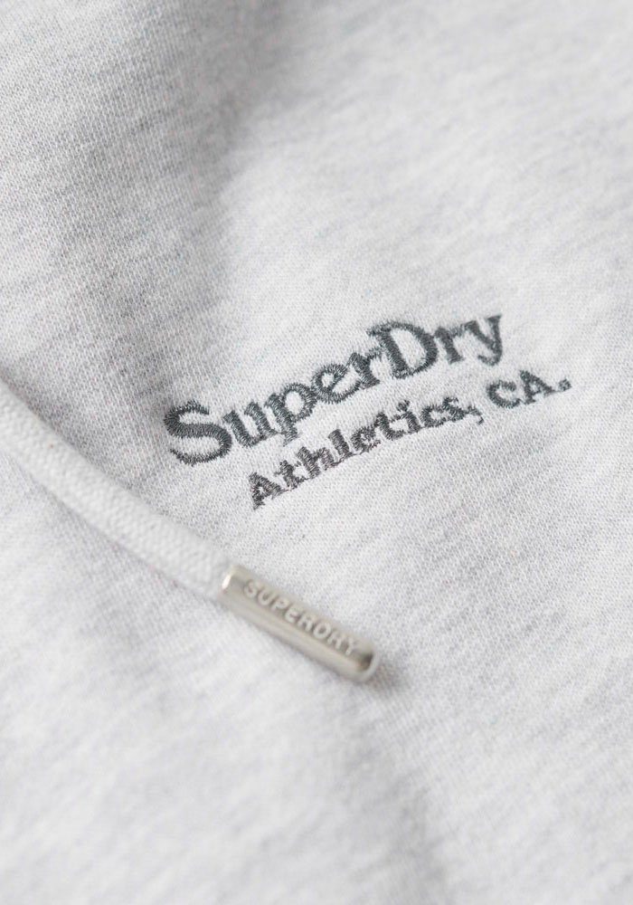 Superdry Sweatkleid ESSENTIAL HOODED DRESS Grey Marl SWEAT