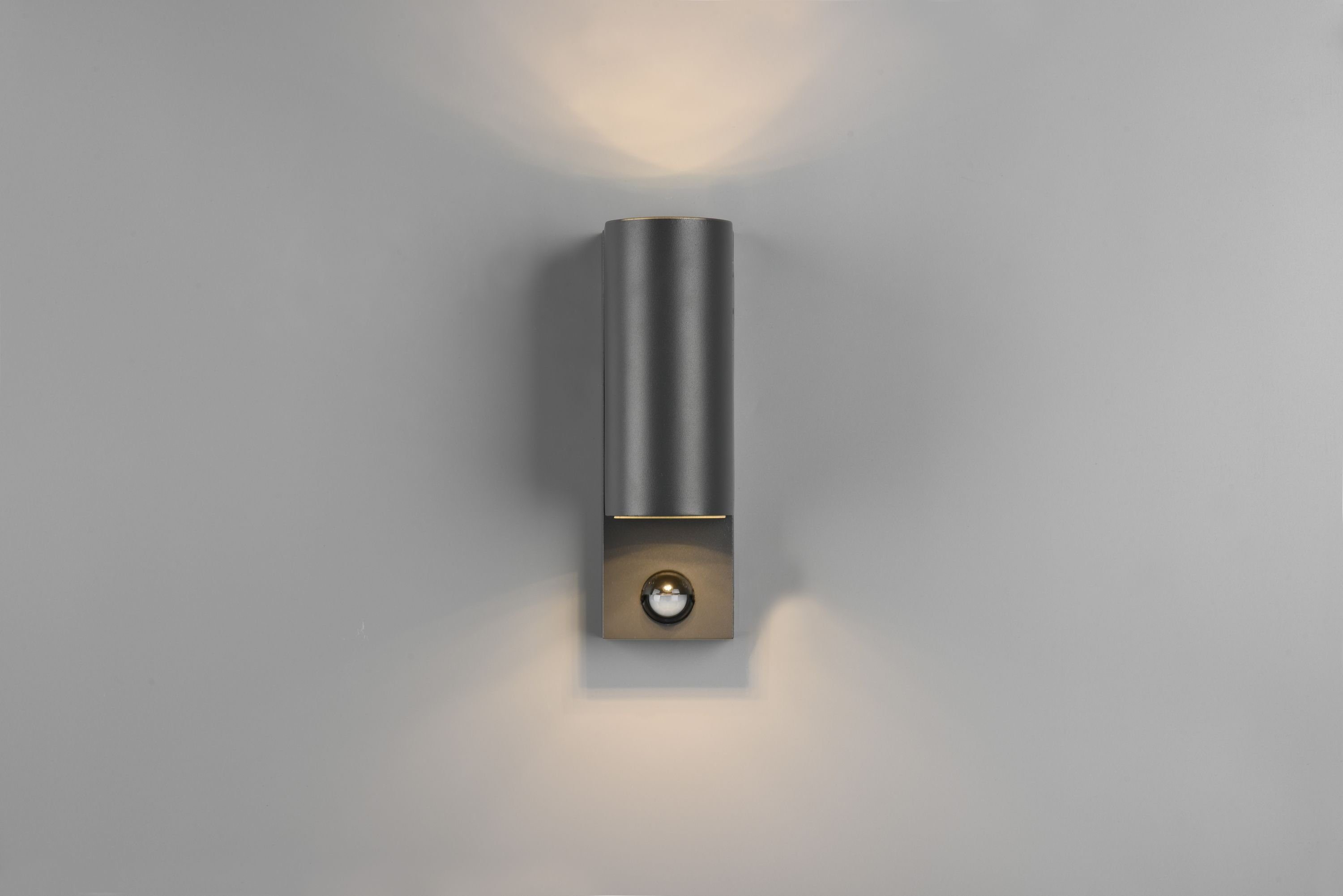 TRIO Leuchten Wandleuchte Wandleuchte, Wandleuchte Wandlampe BH 7x22 cm cm) grau TRIO-Leuchten ROYA (BH 7x22