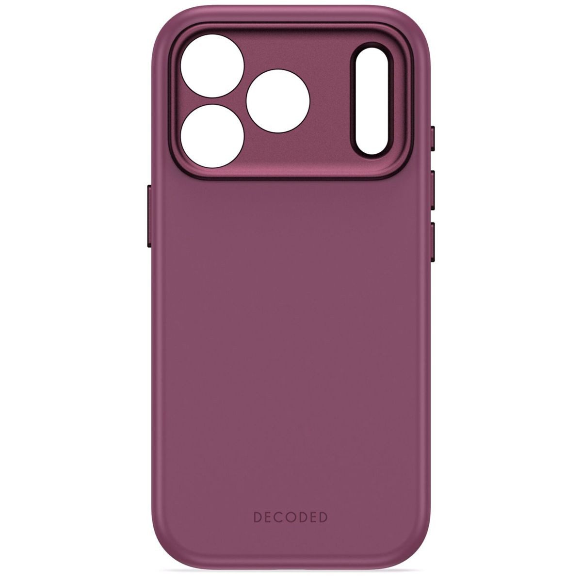 DECODED Smartphone-Hülle Silicone Backc. iPhone 18 Pro Plum