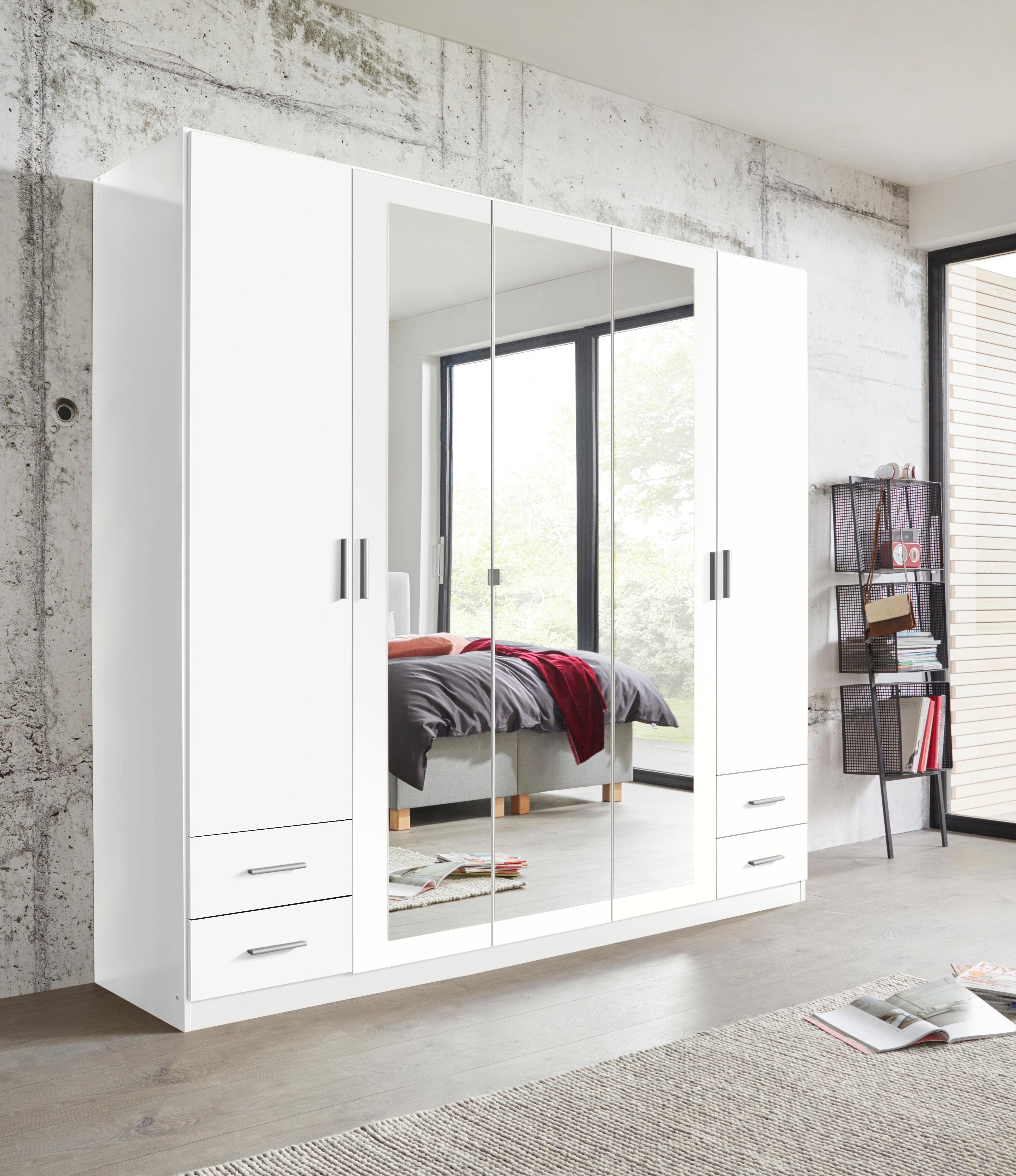 rauch Drehtürenschrank Drehtürenschrank Schrank Garderobe Wäscheschrank Schlafzimmer FLEXX mit 4 Schubkästen