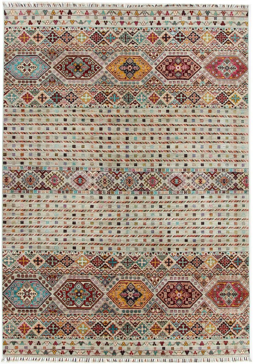 Orientteppich Arijana Shaal 205x292 Handgeknüpfter Orientteppich, Nain Trading, rechteckig, Höhe: 5 mm