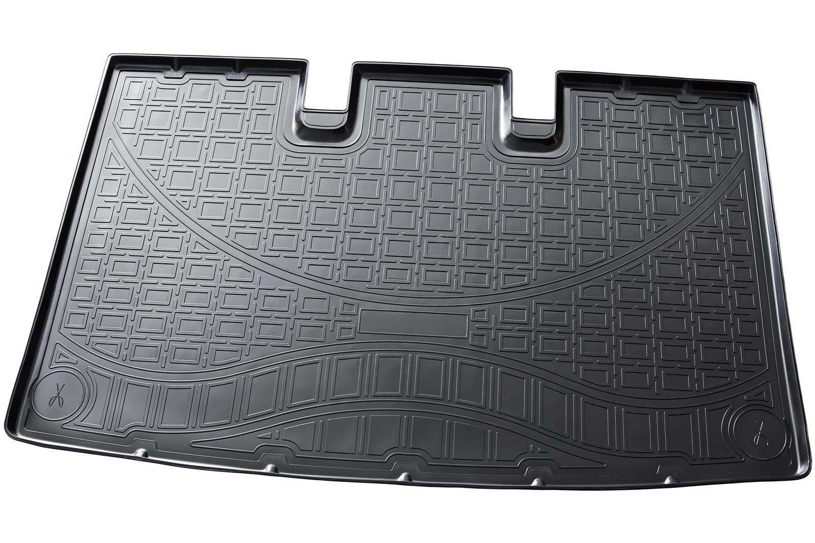 RECAMBO Kofferraumwanne für VW T5, VW T6, Caravelle, kurzer Radstand, ab 2003>, für Vw T5, 100% passgenaue Antirutschmatte, Kofferraum Schutzmatte, Gummimatte
