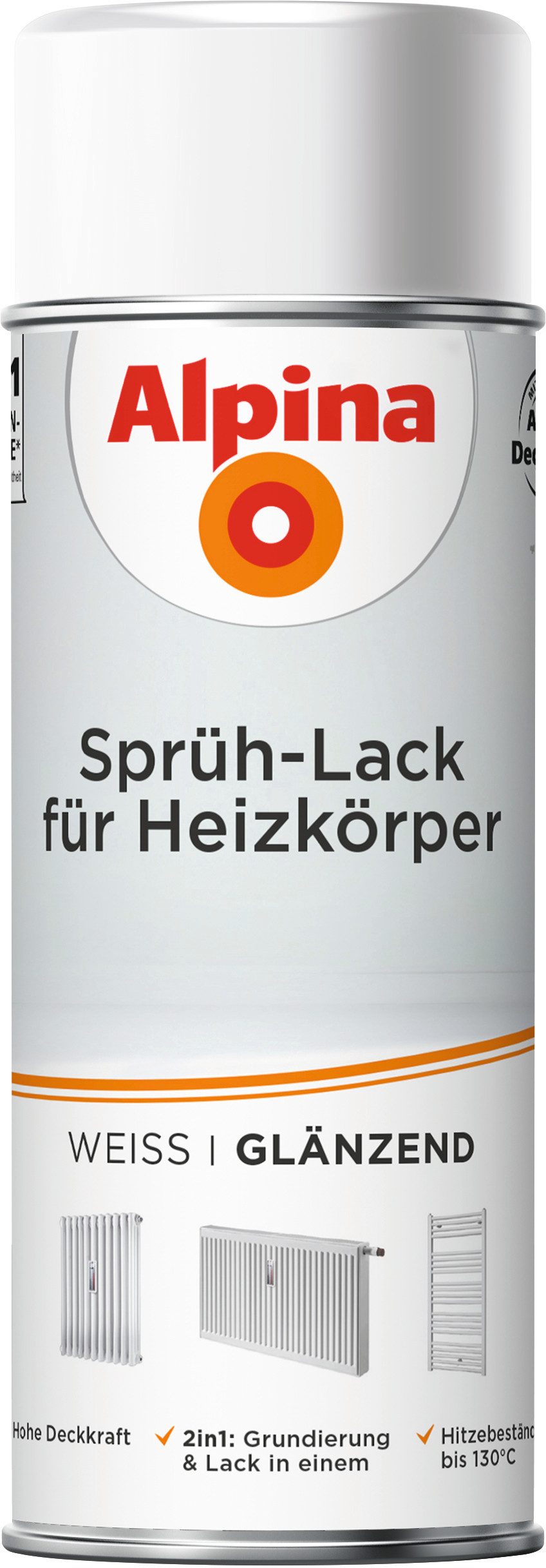 Alpina Heizkörperlack Weißlack Sprühlack 400ml
