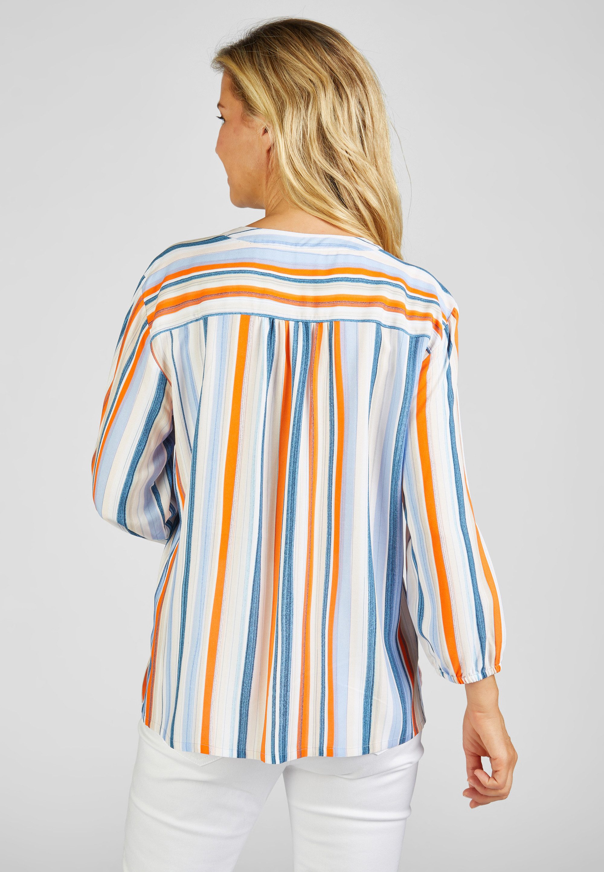 Rabe Langarmbluse mit farbigen Längsstreifen günstig online kaufen