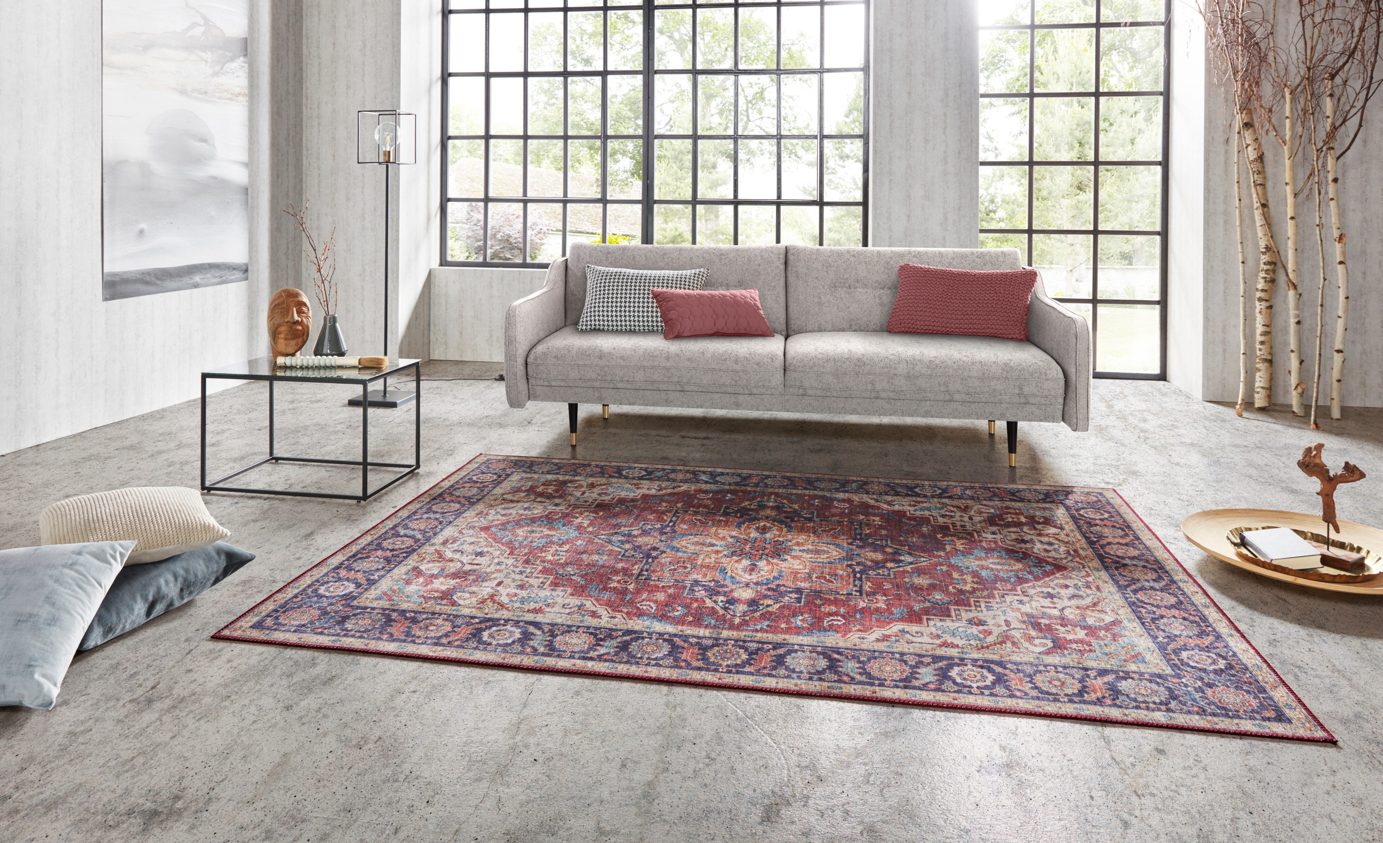 HANSE Home Teppich Anthea, rechteckig, Höhe: 5 mm, Orientalisch, Läufer, Vintage, Wohnzimmer, Schlafzimmer, Esszimmer