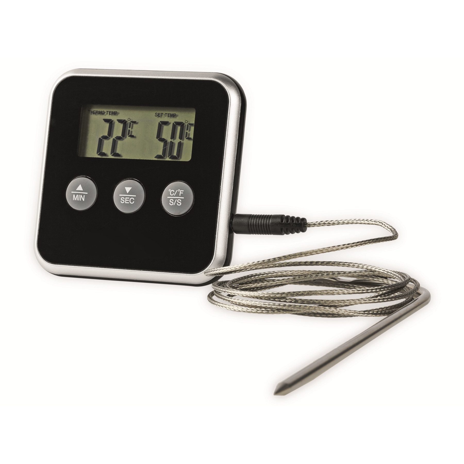 Bratenthermometer NEDIS Fleischthermometer KATH105BK