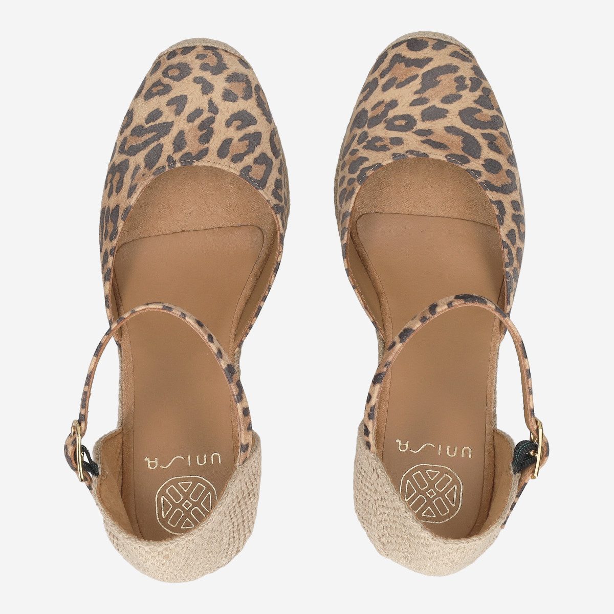 Unisa Unisa CACERES_LKD CANNELLE LEO, Sandaletten, Braun kombiniert, Damen Sandalette
