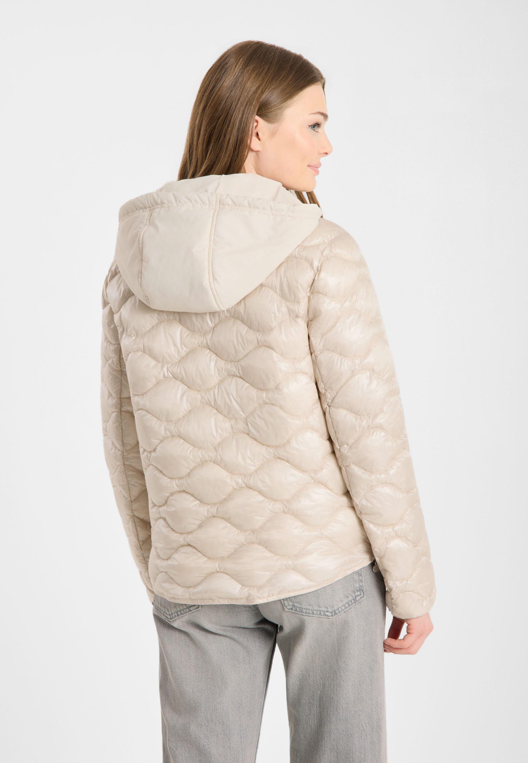 Frieda & Freddies Winterjacke Frieda & Freddies Steppjacke mit Wellensteppung und Materialmix – Bild 2 von 5