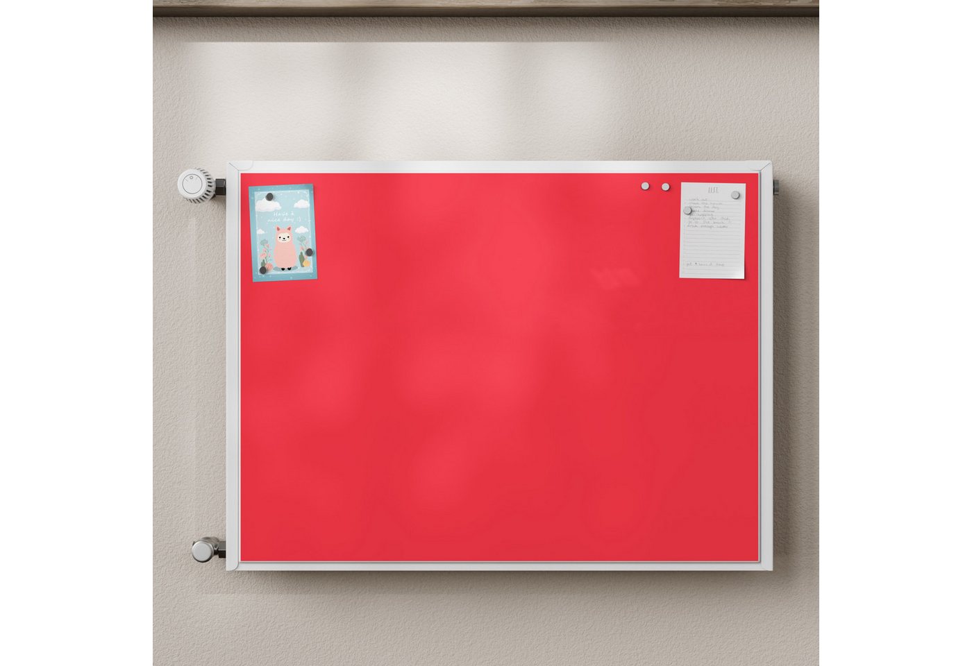 Thumbnail - DEQORI Magnetfolie 'Unifarben - Rot', beschreibbar Heizung Magnetmatte magnetisch Magnetfolie