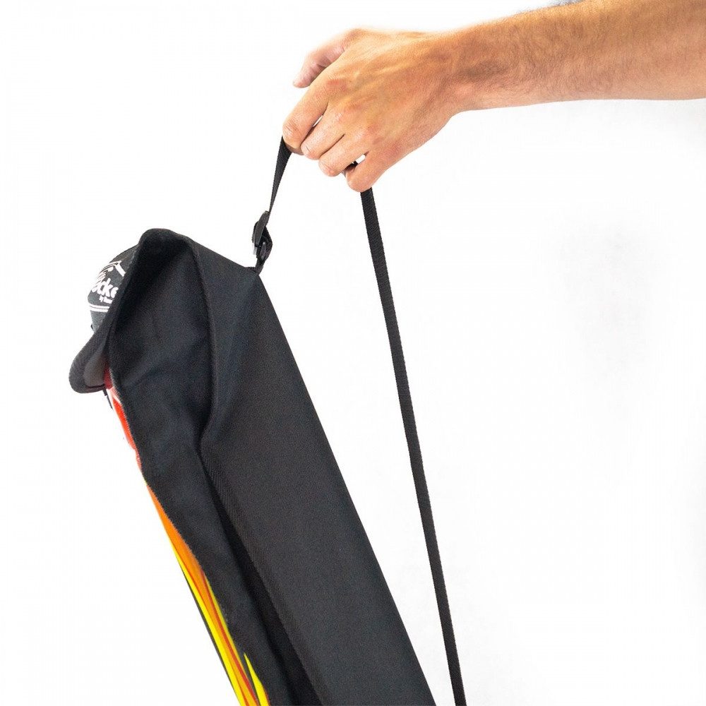 Bandito Floorballschläger FunHockey Schläger-Set, 4 Schläger, 4 Bälle, 1 Tasche