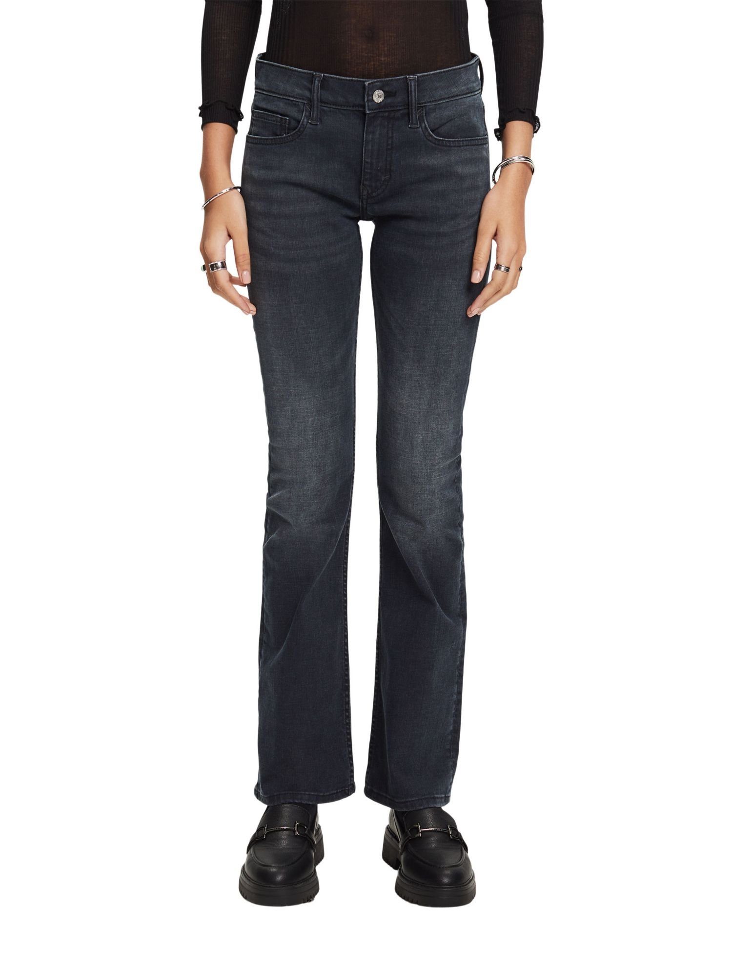 Bund Esprit Bootcut-Jeans mit mittelhohem Bootcut-Jeans