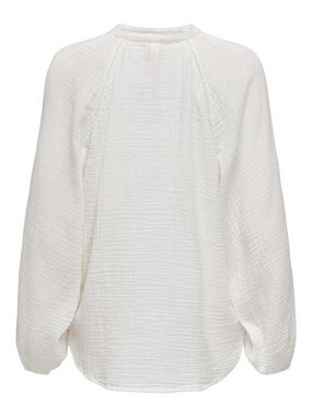ONLY Blusenshirt Legere Shirt Bluse mit Ballonärmeln V-Neck Top ONLTHYRA 7240 in Weiß