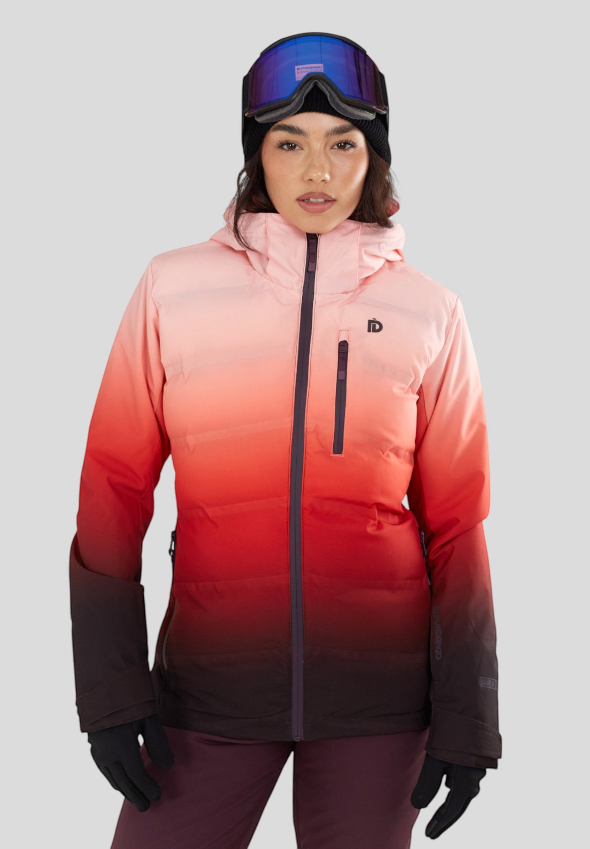 Fundango Winterjacke Pumila Padded technische gesteppte Jacke für Ski und Snowboard