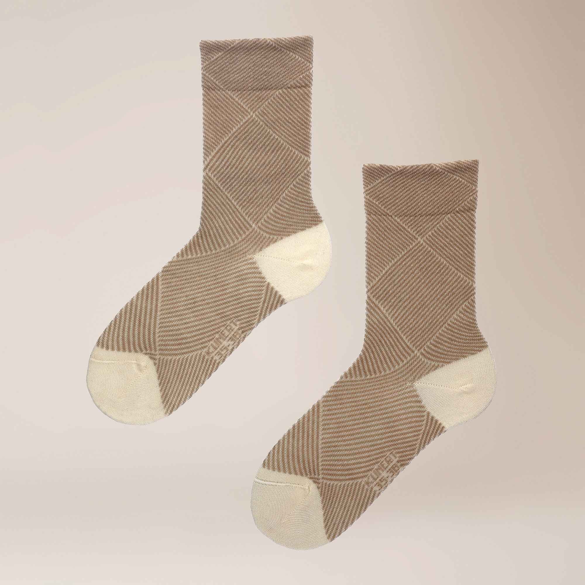 KUNERT Basicsocken Business Check (1-Paar) Socken mit Karo-Muster