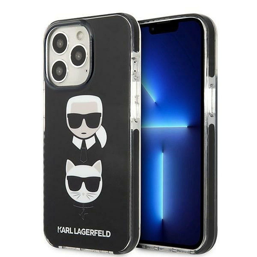 KARL LAGERFELD Handyhülle Schutzhülle Hartschale Kratzschutz 6,7 Zoll, Karl & Choupette Motiv, Hartschale