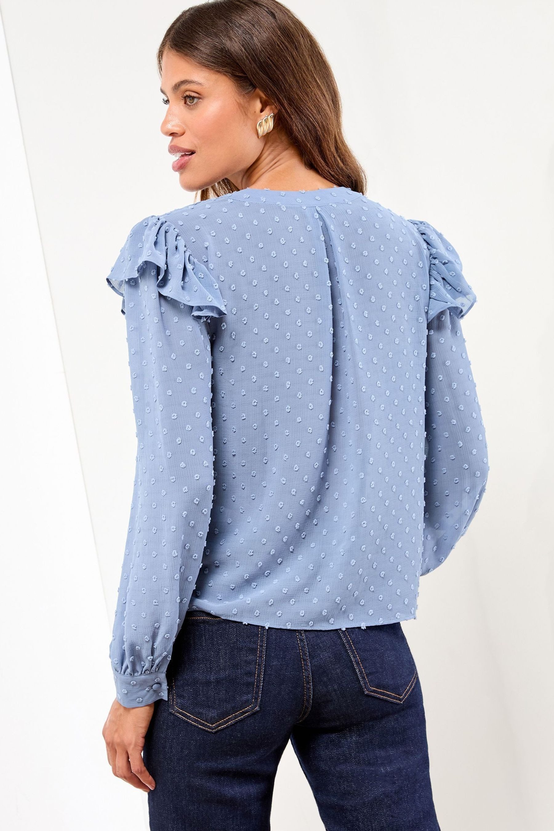 LIPSY Rüschenbluse Lipsy Gerüschte Bluse aus Noppengarn, Regular (1-tlg) günstig online kaufen