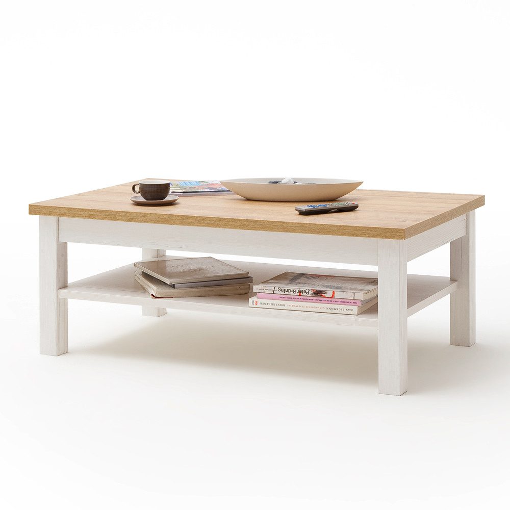 Lomadox Couchtisch BRASILIA-05, Pinie Aurelio Nb. - 114/46/70cm