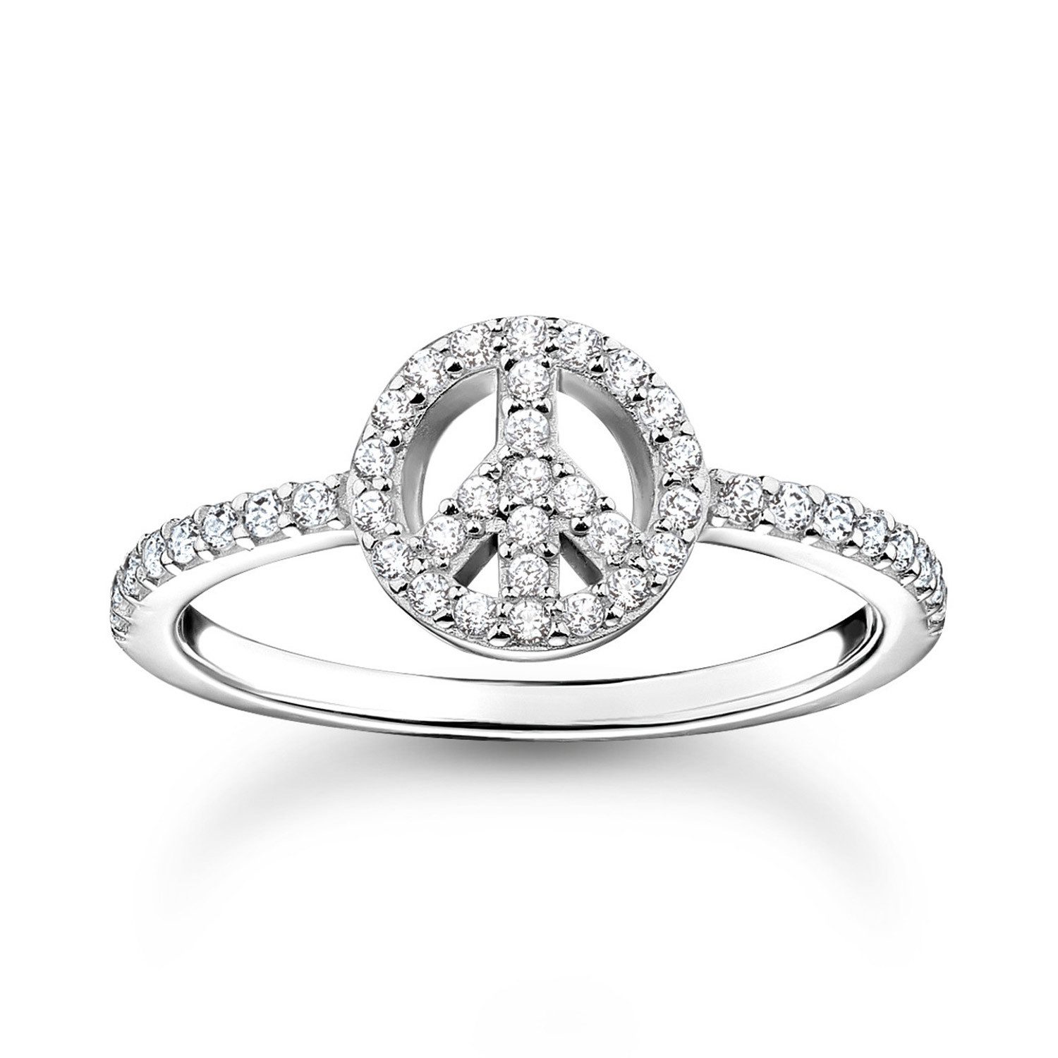 THOMAS SABO Silberring Peace Silber